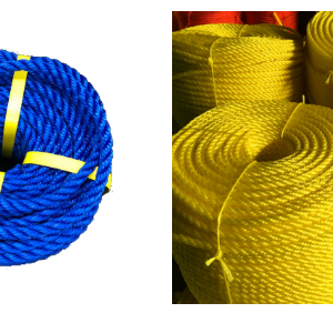 Manufacturers 8mm 6mm 3 Strand Pe Rope Gold Monofilament Polyethylene Fishing Packaging Rope