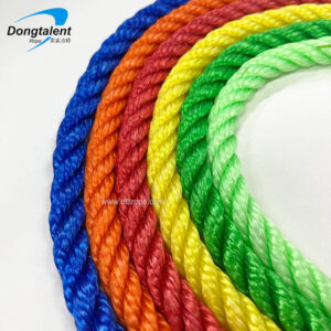High Quality 3 Strands Pe Round Rope Monofilament 10mm 14mm Polyethylene Rope Twisted Packing Fishing Rope